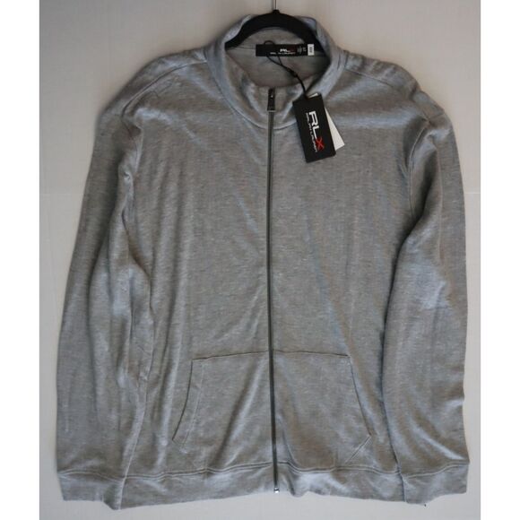 RLX Ralph Lauren Men's Sz 2XL Gray Heather Cotton/Modal Full Zip Jacket - Picture 10 of 11